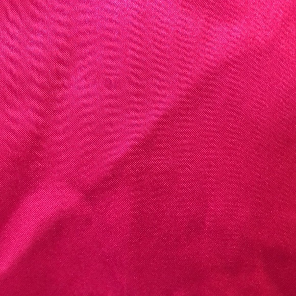 Victoria’s Secret hot pink satin nightgown with  blue trim VTG size L Gold label - Picture 4 of 13